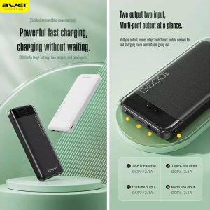 Awei P37K 10000mAh Quick Charging Power bank