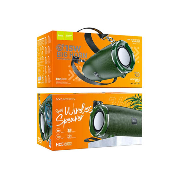 Hoco Hc5 Bluetooth Speaker green