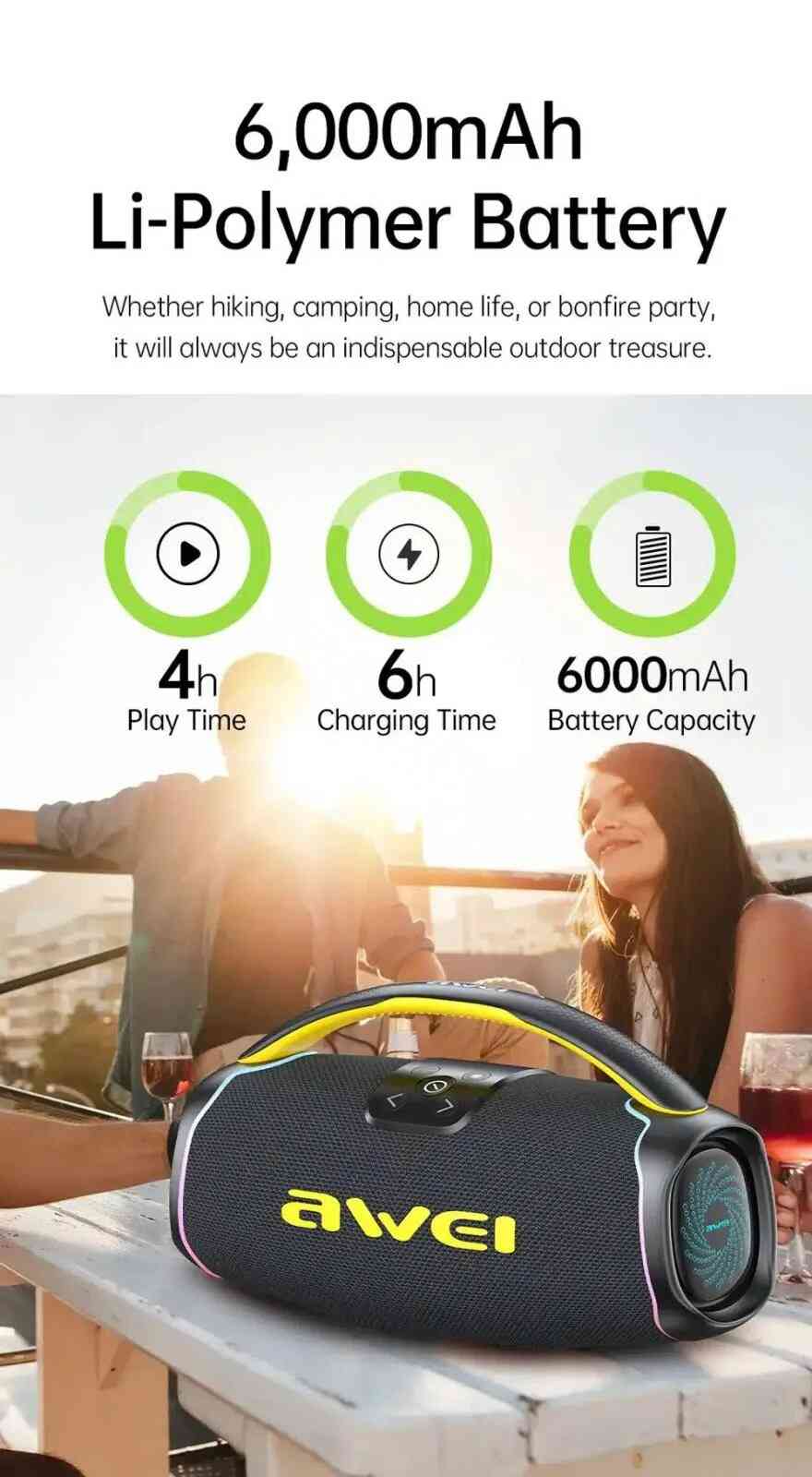 Awei KA16 Outdoor Bluetooth Speaker