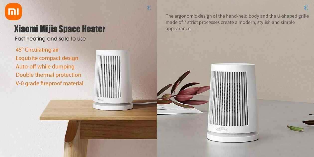 xiaomi mijia, 600w electric heater, xiaomi electric heater, 