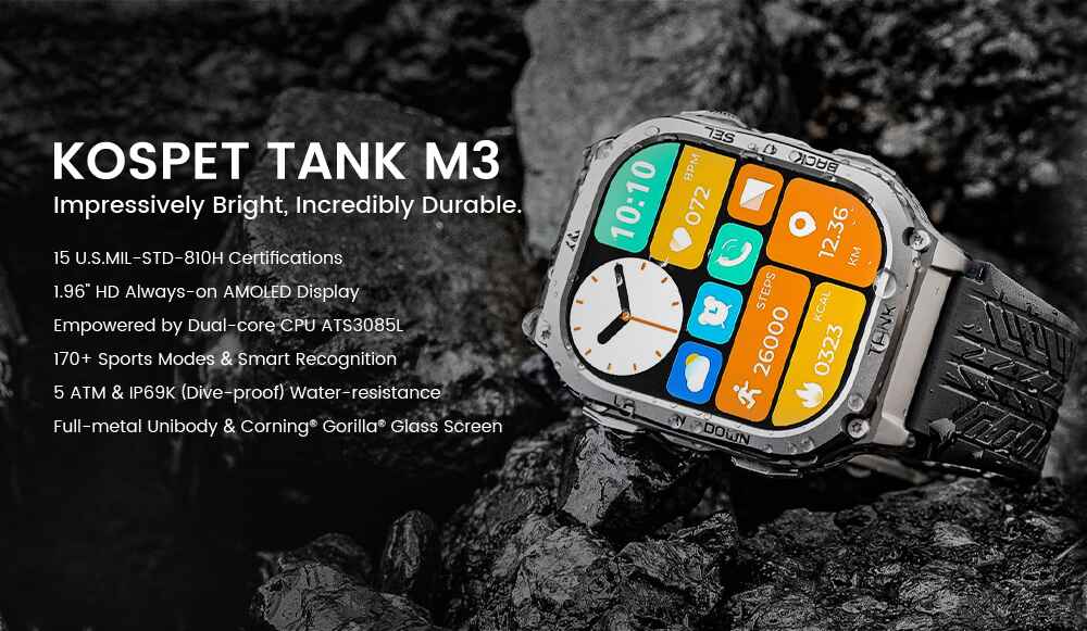 Kospet Tank M3 Smartwatch