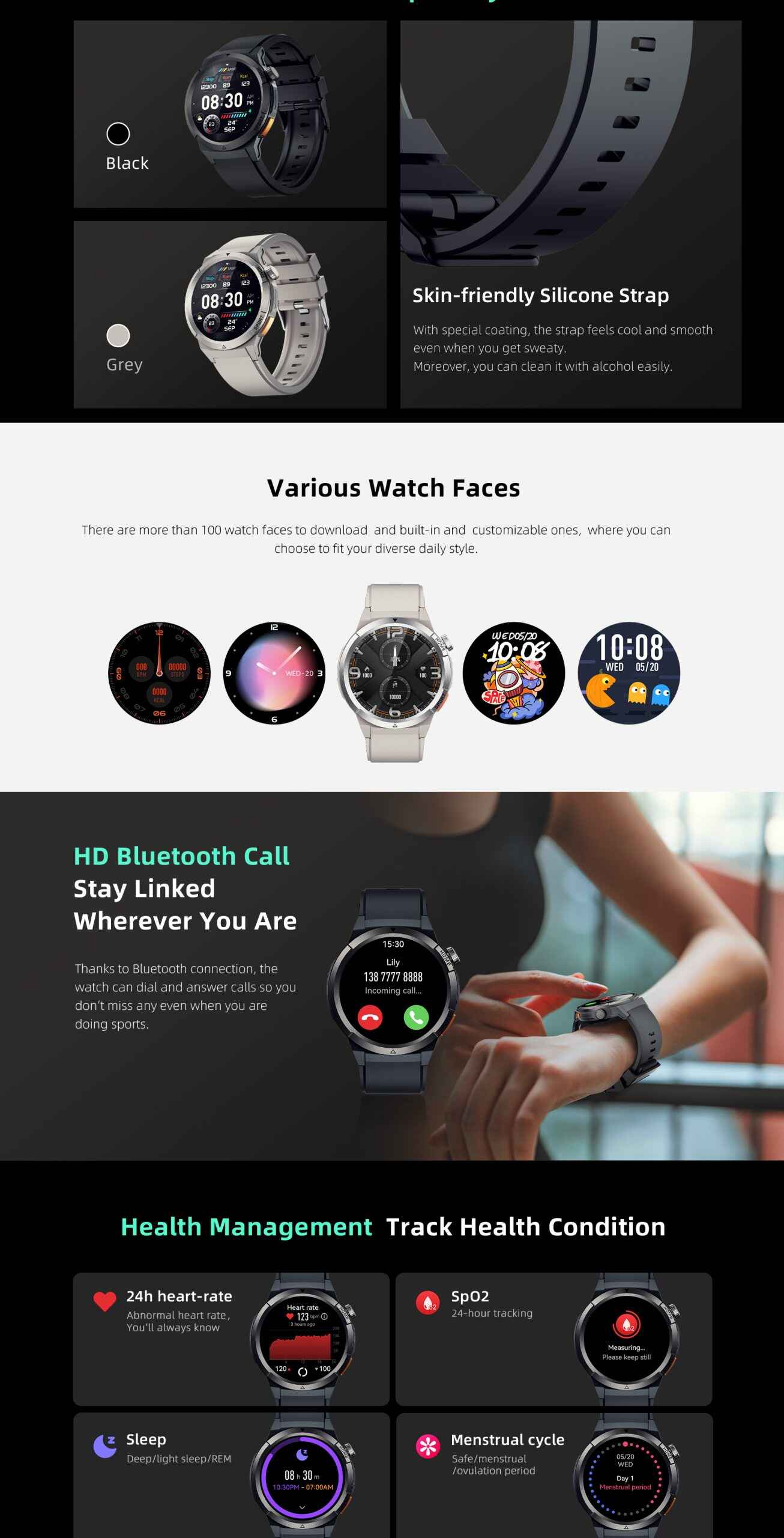 QCY Active GX BT Calling Smartwatch