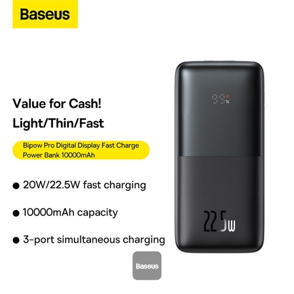 Baseus Bipow Pro 10000mAh 20W Power Bank