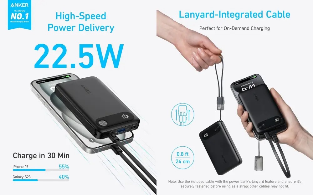 Anker A1388 10000mAh 22.5W Power Bank Price in BD