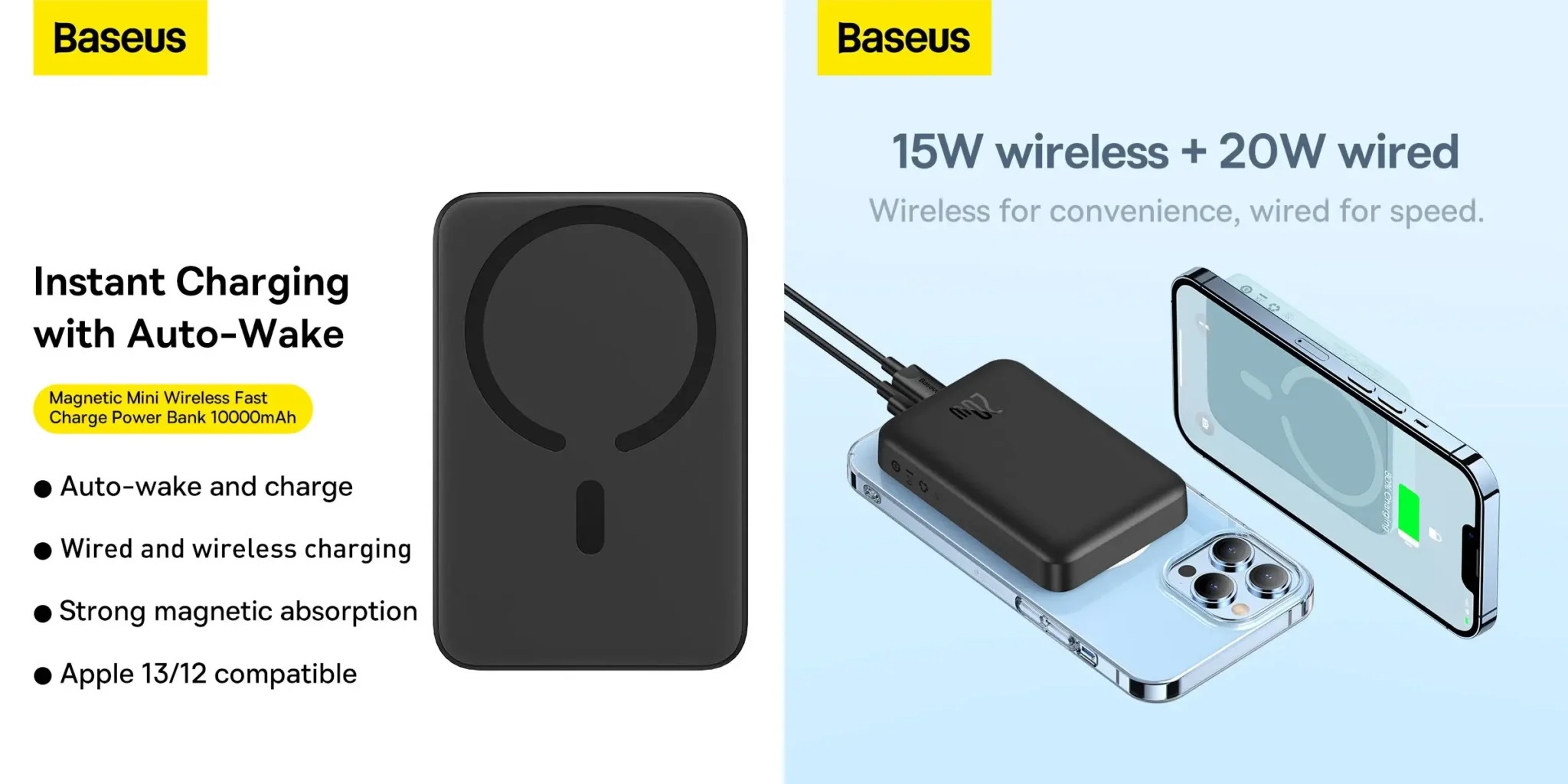 Baseus Magnetic Mini Wireless 20W 10000mAh PowerBank