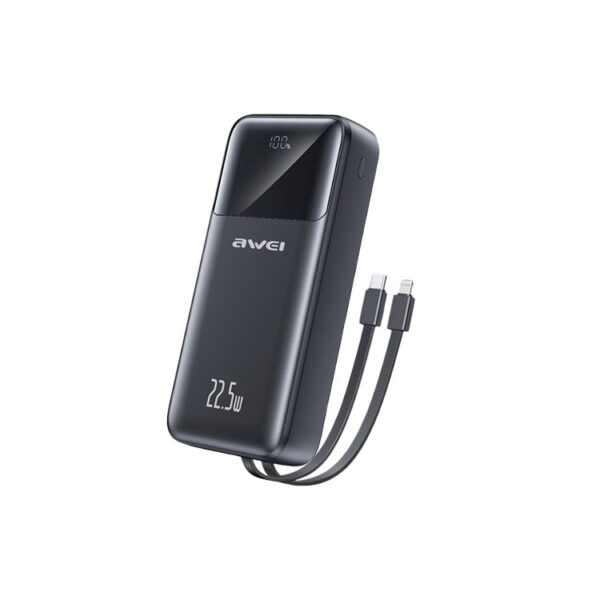 awei p107k 20000mah 22.5w fast charging digital display power bank