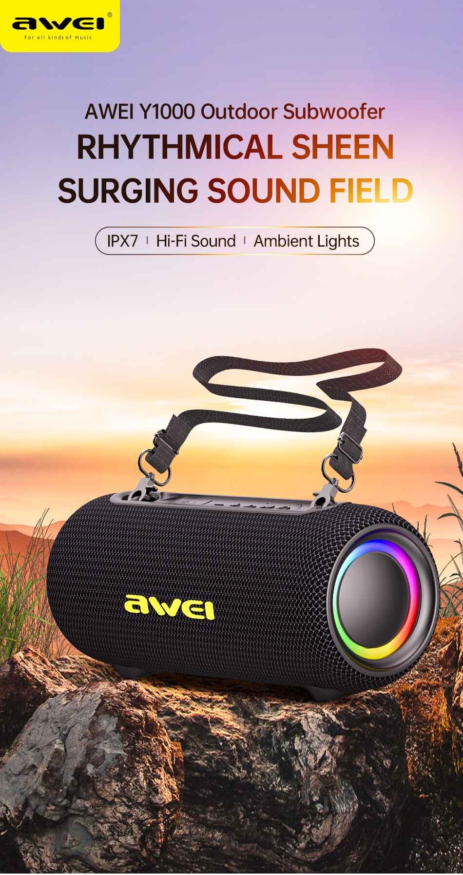 Awei Y1000 60W Bluetooth Speaker Price in Bangladesh