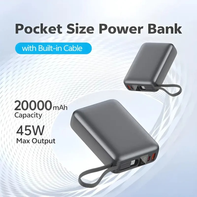 QCY-PB20A-20000mah-45W-PD-Fast-Charging-Power-Bank