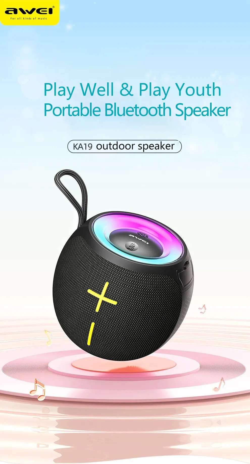Awei KA19 Stereo Sound Wireless Speaker