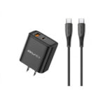 AWEI PD81 Dual Port Fast Charger 22.5W USB + 20W Type-C Wall Adapter