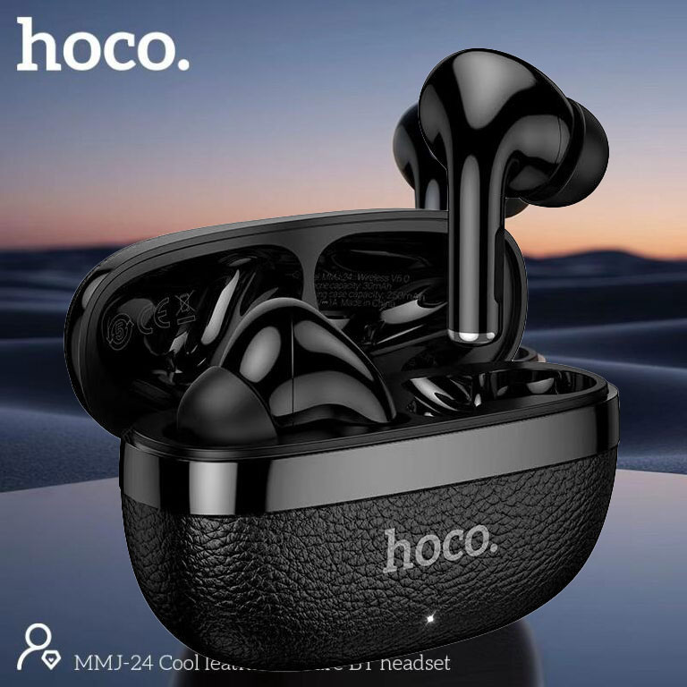 Hoco MMJ24 Cool Leather Texture True Wireless Earbuds