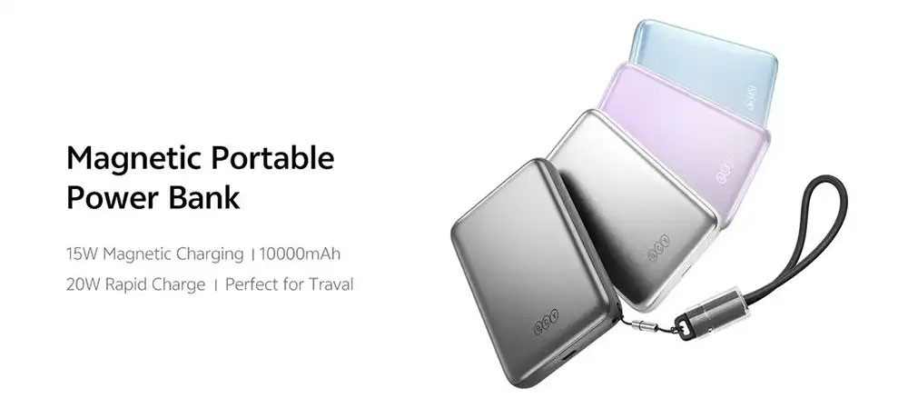 QCY Magnetic Wireless Powerbank 22.5W 10000mAh