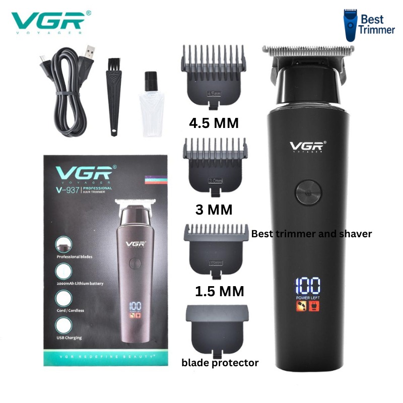 VGR V937 Professional Rechargeable Electric Hair Trimmer