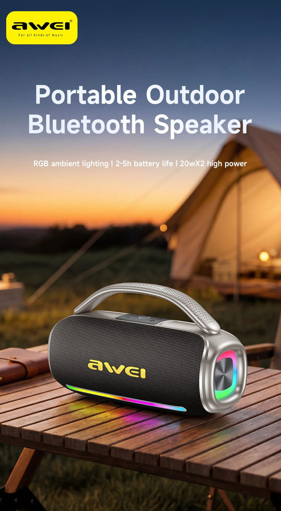 AWEI-Y887-Pro-40W-Portable-Bluetooth-Speaker