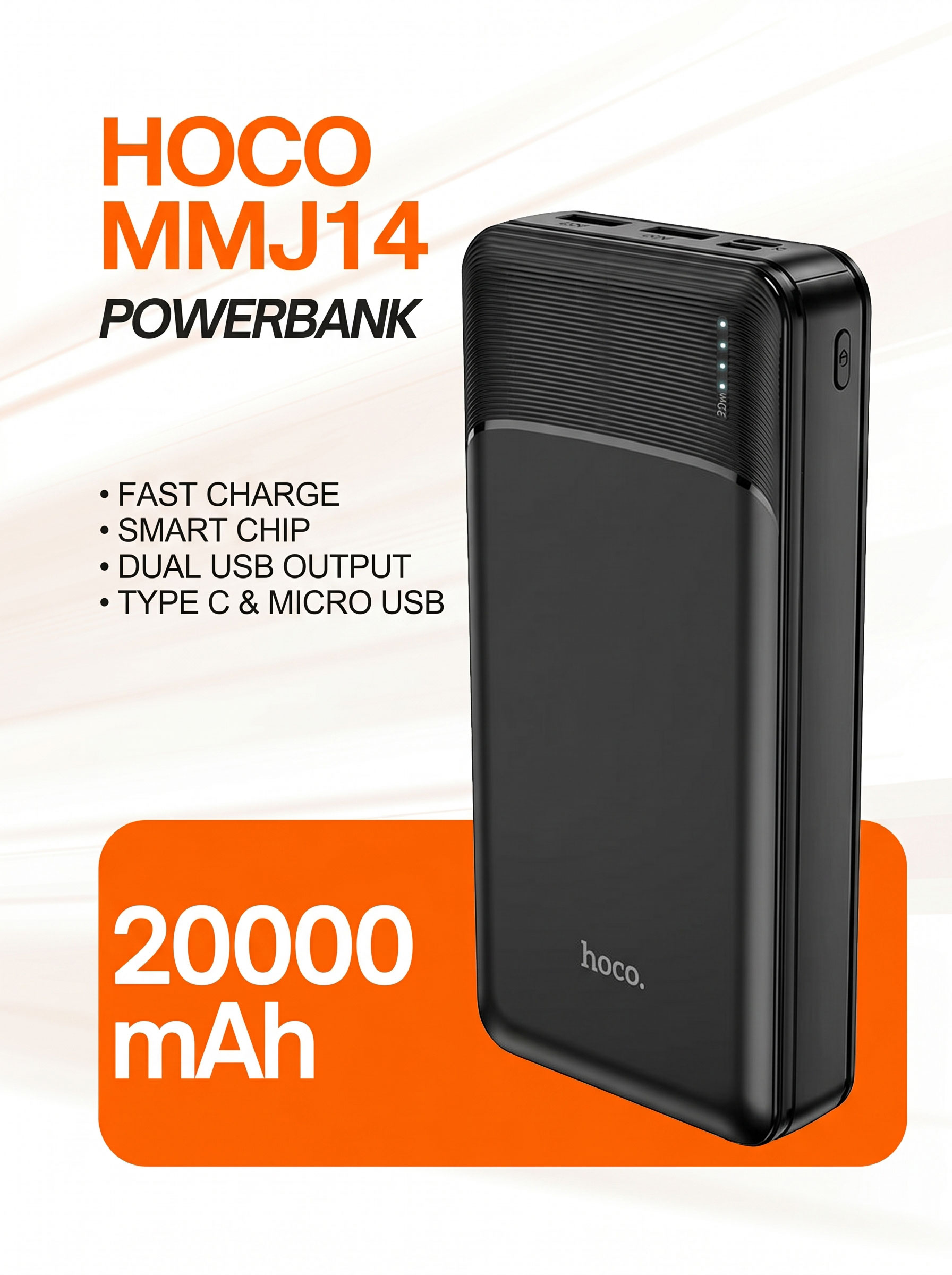 Hoco MMJ14 20000mAh Dual Output Power Bank Price in Bangladesh